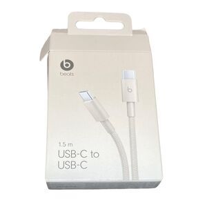 Beats USB-C Cable 1.5m Fast Charge Woven Stone Open Box Unused See Pictures